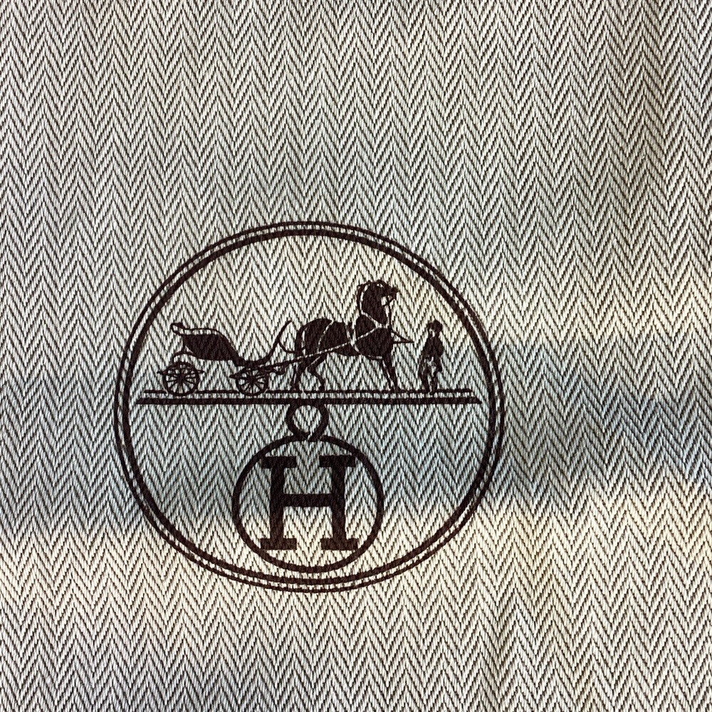 Hermes Cream Drawstring Dust Bag